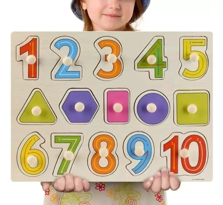 PACK 3 PUZZLES DE MADERA CON NUMEROS DIDACTICOS - 4