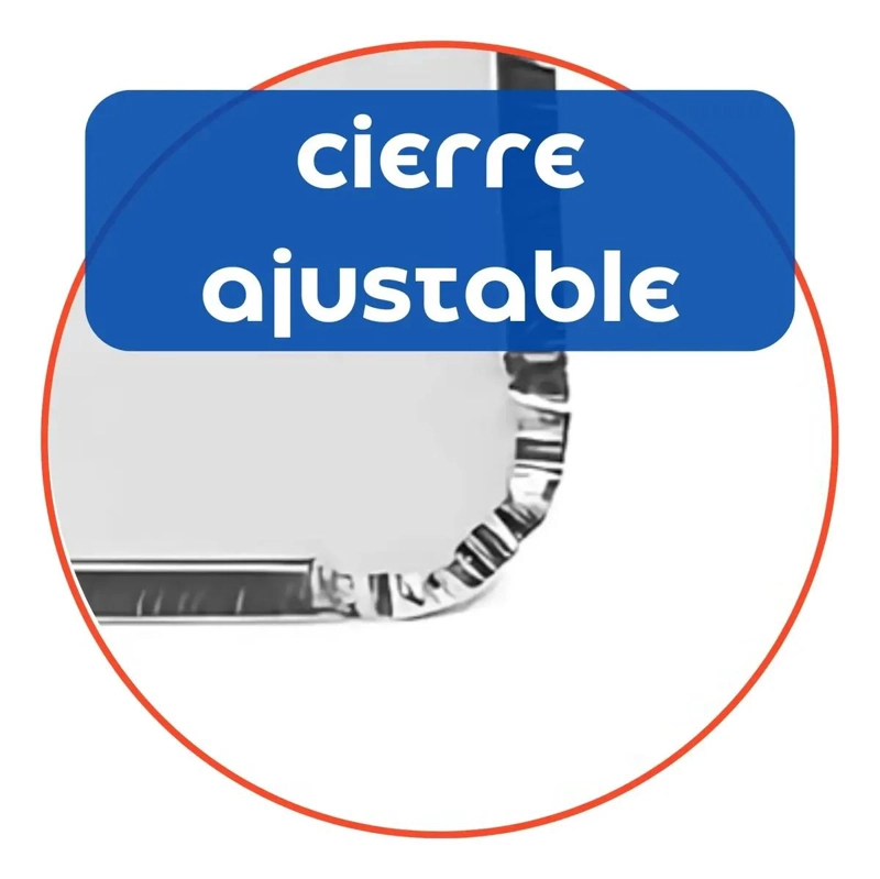ENVASE DE ALUMINIO CON TAPA TERMOLAMINADA 60 UNIDADES - 2