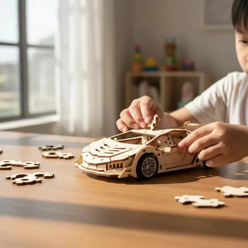 PUZZLE 3D DE MADERA LAMBORGHINI 114 PIEZAS - 5