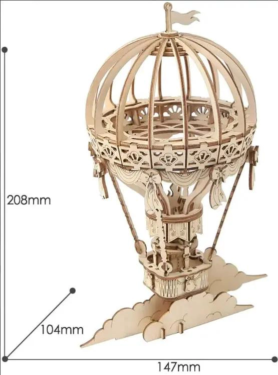 PUZZLE 3D GLOBO AEROSTATICO DIY HOT AIR BALLOON - 2