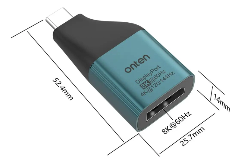 ADAPTADOR USB-C A DISPLAYPORT 8K 60HZ COMPACTO - 3