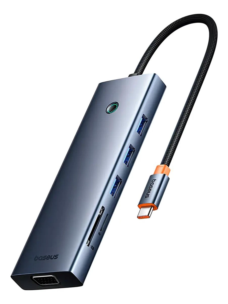 GENÉRICO HUB USB-C 10 EN 1 CON HDMI, USB 3.0, VGA Y MAS