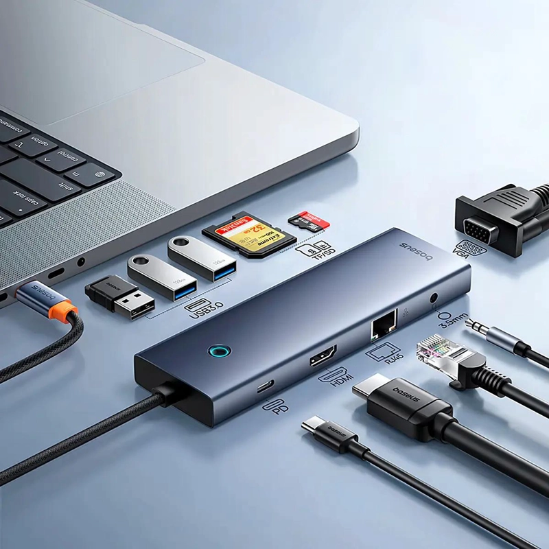 HUB USB-C 10 EN 1 CON HDMI, USB 3.0, VGA Y MAS - 4