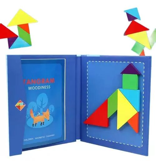 ROMPECABEZAS MAGNE TICO DIDACTICO DE MADERA TANGRAM - 1