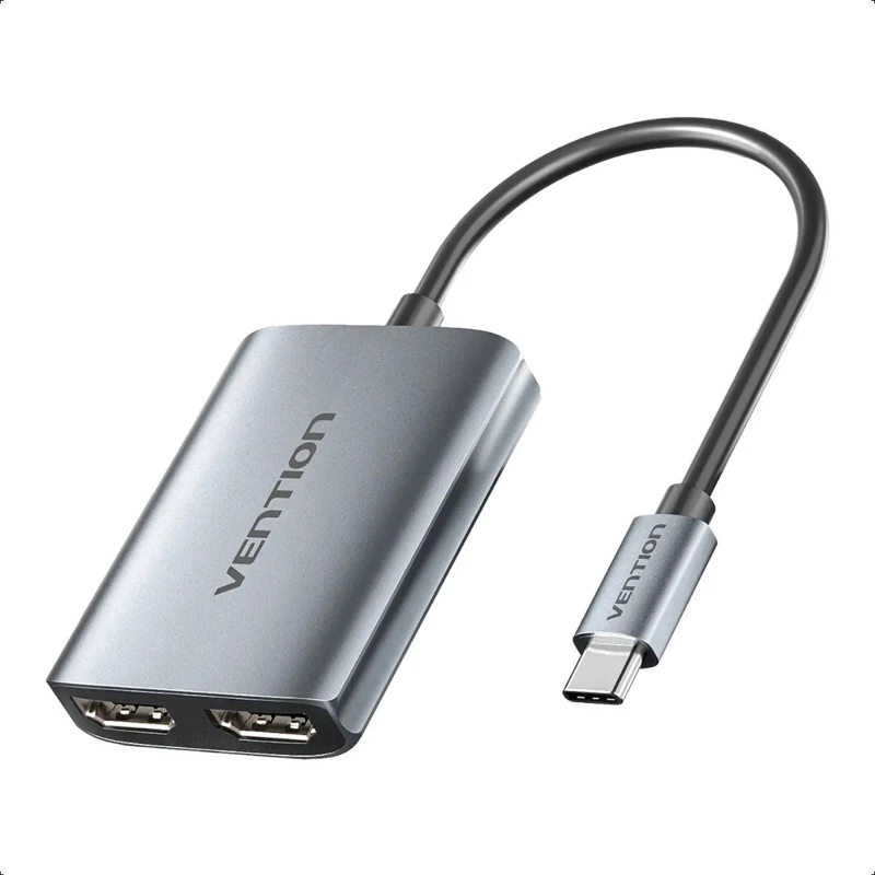 ADAPTADOR USB-C DUAL HDMI MST 4K 60HZ PARA DOBLE MONITOR - 1