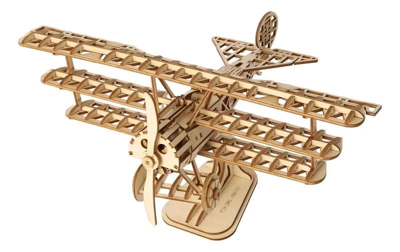 PUZZLE 3D DE MADERA AVION AEROPLANO 145 PIEZAS - 1