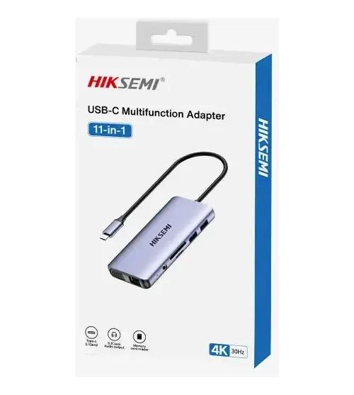 GENÉRICO ADAPTADOR HUB USB-C MULTIPUERTO 9 EN 1 PARA MAC Y NOTEBOK