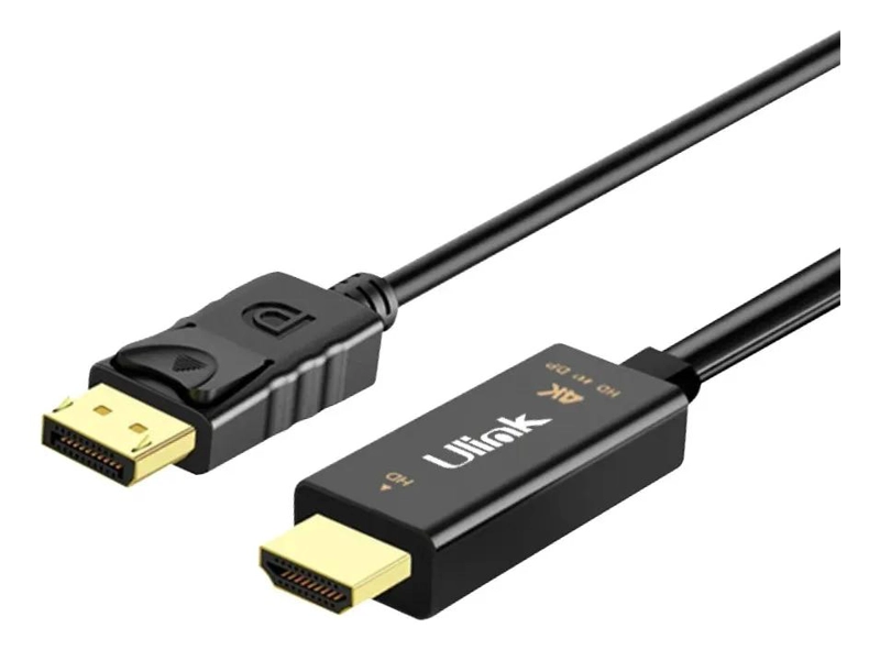GENÉRICO CABLE HDMI A DISPLAYPORT 4K 60HZ 1.8M NEGRO