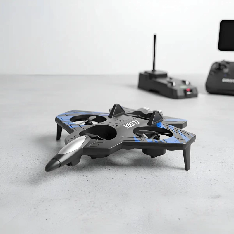 DRON CON DISEÑO AERODINAMICO TIPO AVION Y CONTROL REMOTO - 1