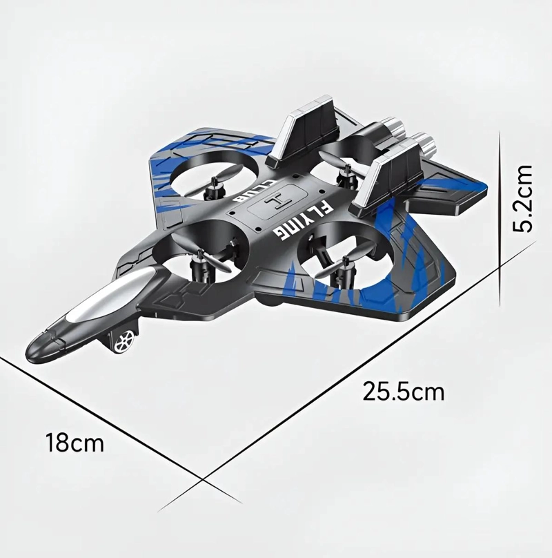 DRON CON DISEÑO AERODINAMICO TIPO AVION Y CONTROL REMOTO - 5