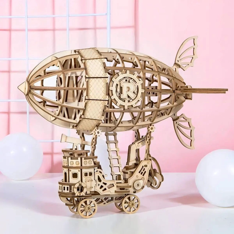 ROMPECABEZAS 3D DE MADERA DIRIGIBLE DECORATIVO - 4