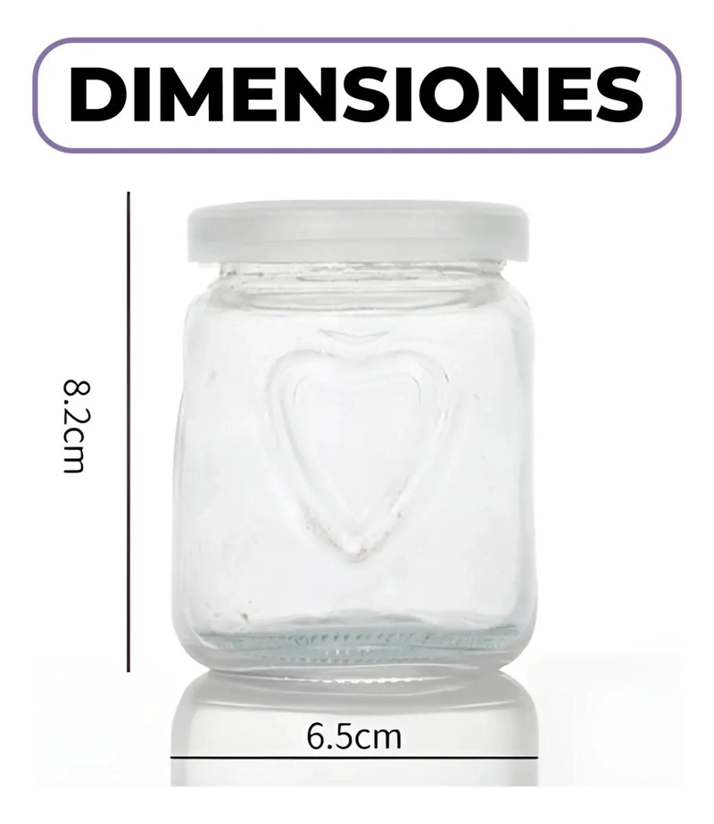 FRASCOS DE VIDRIO REDONDOS PARA YOGUR 150ML CON TAPA - 2