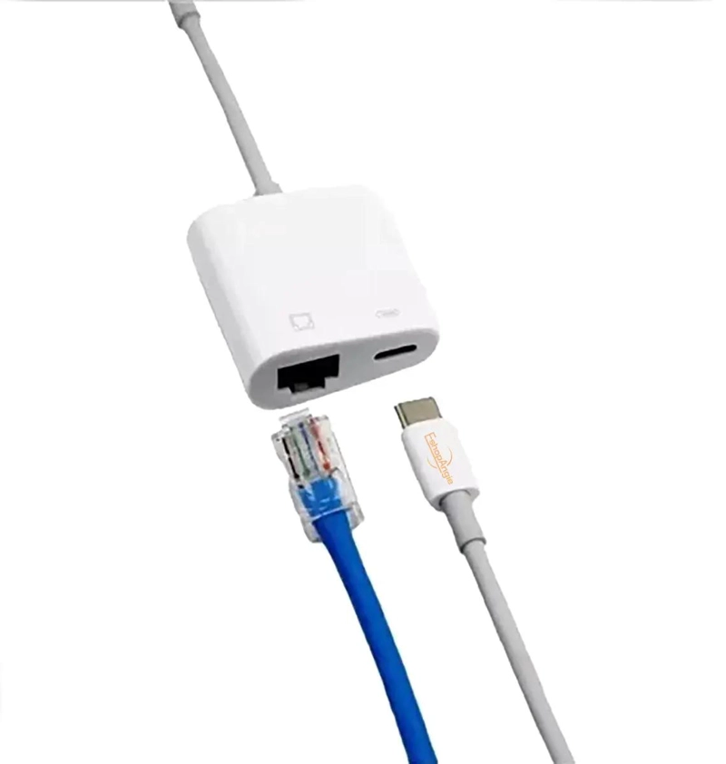 GENÉRICO ADAPTADOR USB TIPO-C A RJ45 ETHERNET GIGABIT