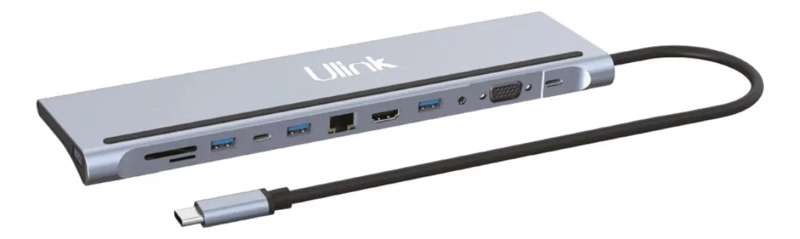 GENÉRICO HUB USB-C 12 EN 1 CON HDMI 4K Y PD 100W ALUMINIO