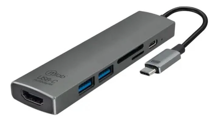 GENÉRICO ADAPTADOR HUB 6 PUERTOS USB-C HDMI SD PARA MACOS Y WINDOW
