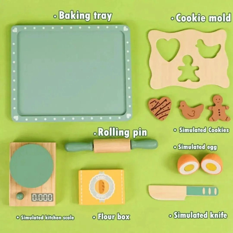 SET DIDACTICO DE MADERA PARA HACER GALLETAS - 5