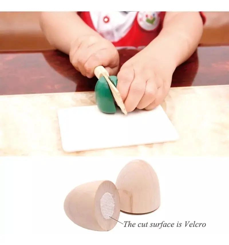 JUEGO DIDACTICO DE CORTAR FRUTAS DE MADERA PARA NIÑAS - 2