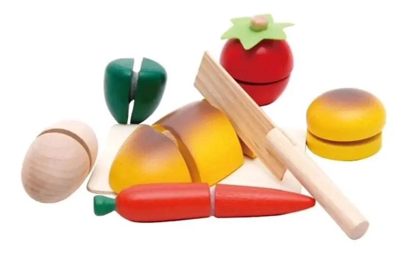 JUEGO DIDACTICO DE CORTAR FRUTAS DE MADERA PARA NIÑAS - 5