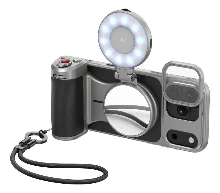 GENÉRICO KIT MASTER GRIP MAGSAFE IPHONE 17 PRO CON LUZ Y FILTRO UV