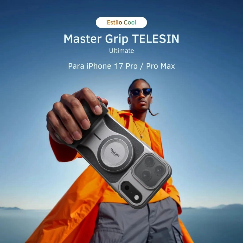 KIT MASTER GRIP MAGSAFE IPHONE 17 PRO CON LUZ Y FILTRO UV - 2