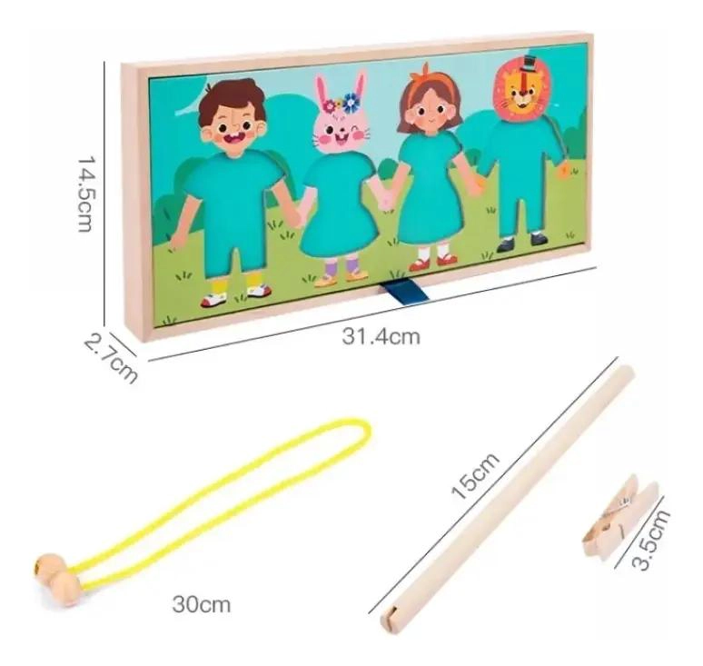 JUEGO DE SIMULACION MONTESSORI ROPA COLGANTE PARA NIÑOS - 2