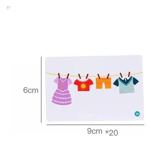 JUEGO DE SIMULACION MONTESSORI ROPA COLGANTE PARA NIÑOS - 3
