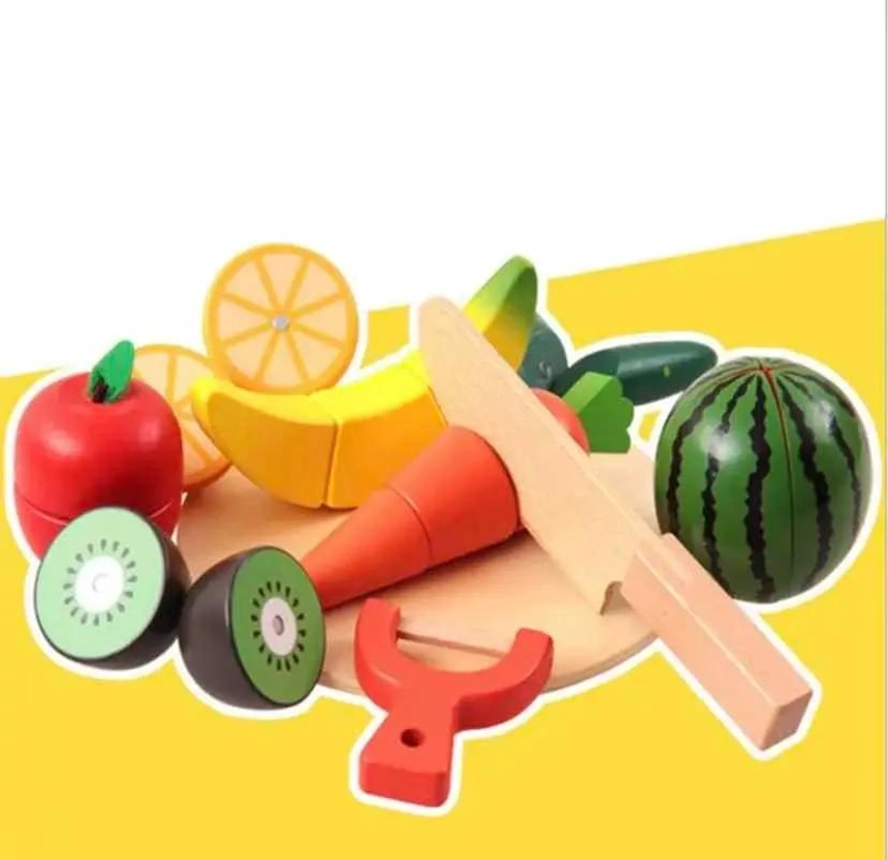 CORTA FRUTAS Y VEGETALES PARA NIÑOS ESTIMULACION MOTRIC - 3