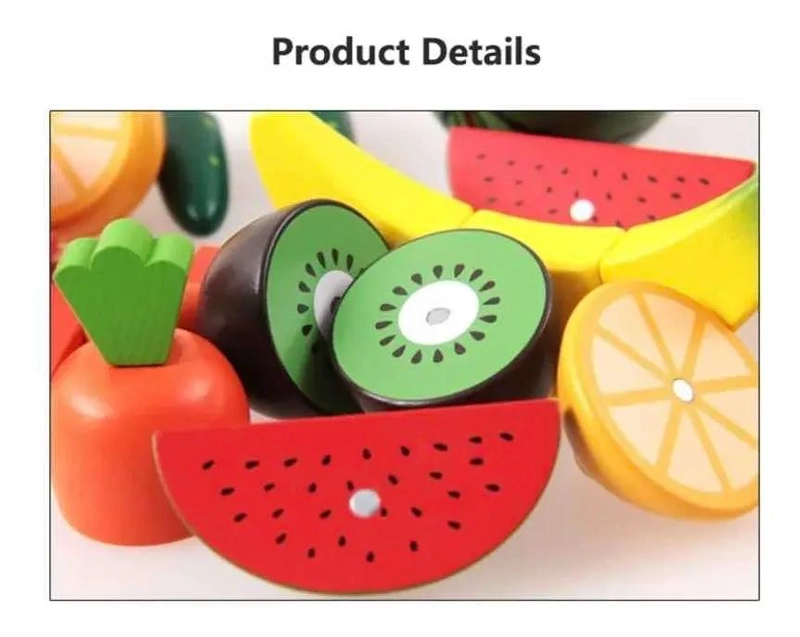 CORTA FRUTAS Y VEGETALES PARA NIÑOS ESTIMULACION MOTRIC - 4
