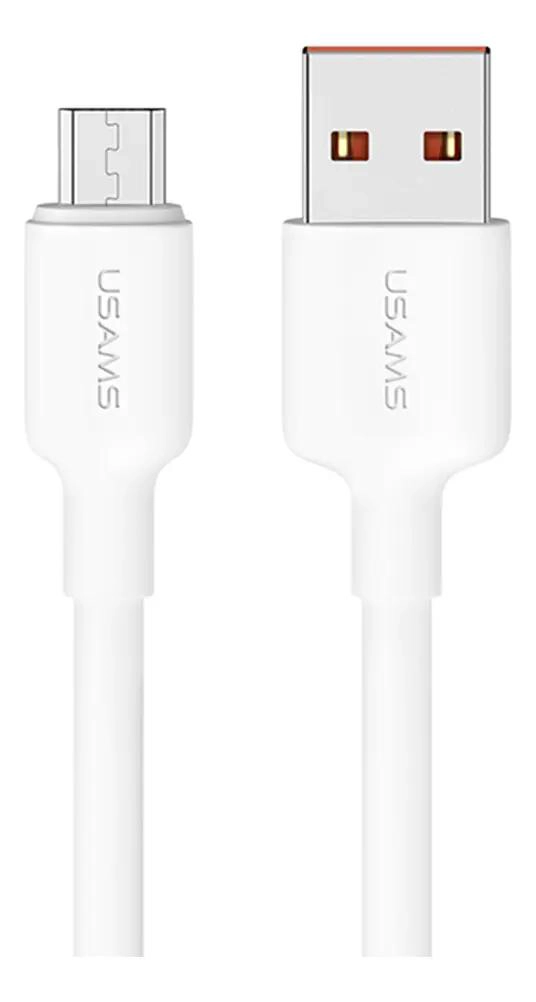 GENÉRICO CABLE MICRO USB 2 METROS CON CARGA 2A BLANCO