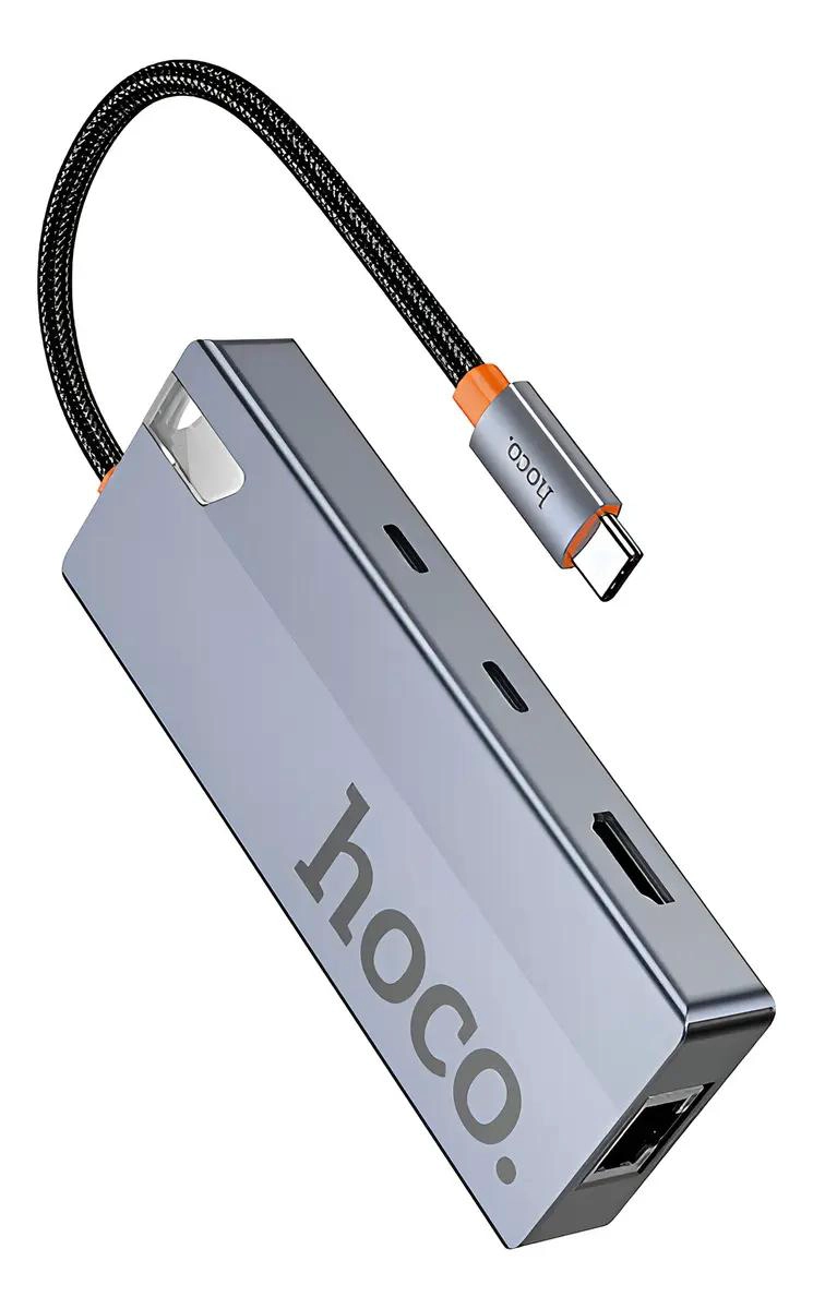 GENÉRICO ADAPTADOR HUB USB-C 8 EN 1 CON HDMI 4K Y RJ45