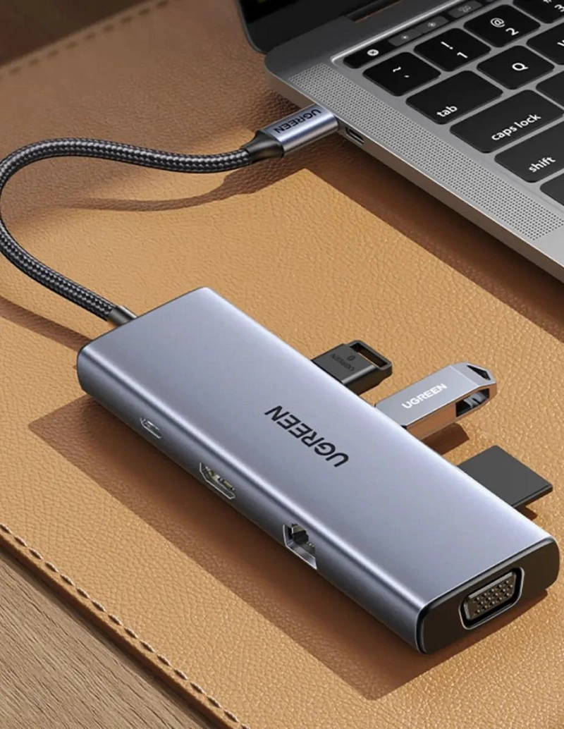 DOCKING STATION USB-C 9 EN 1 CON 3 USB-A 3.0 Y PD - 4