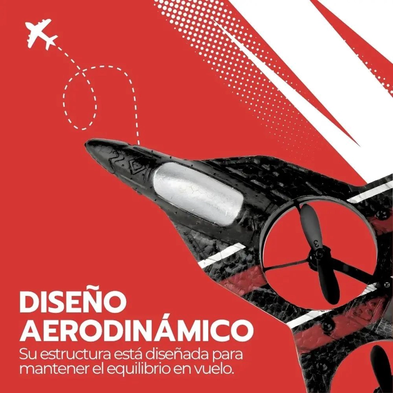 DRONE AVION PLANEADOR DE ESPUMA CON CONTROL REMOTO - 5