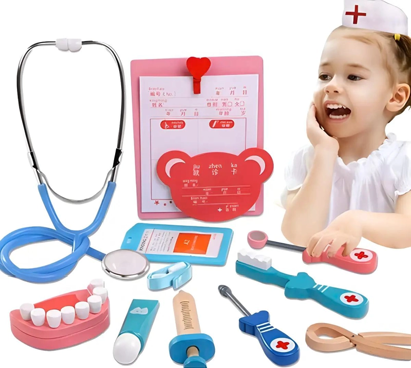 KIT ME DICO DENTISTA DE MADERA PARA NIÑOS - 1