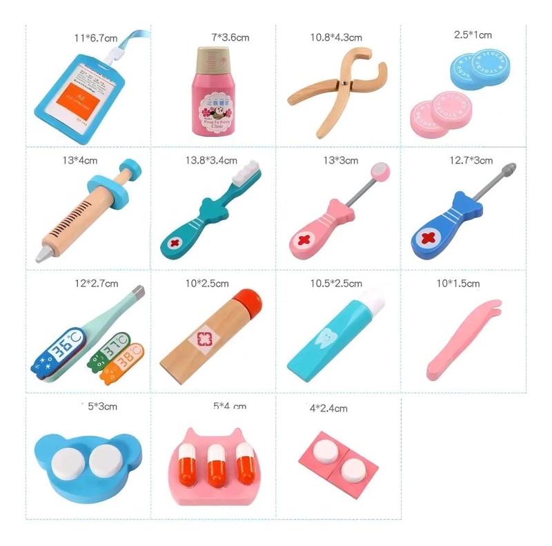 KIT ME DICO DENTISTA DE MADERA PARA NIÑOS - 3