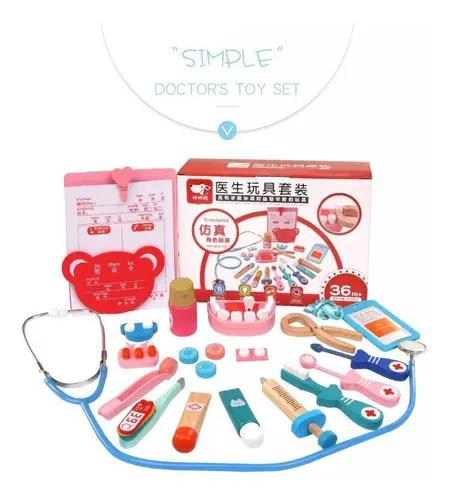 KIT ME DICO DENTISTA DE MADERA PARA NIÑOS - 4