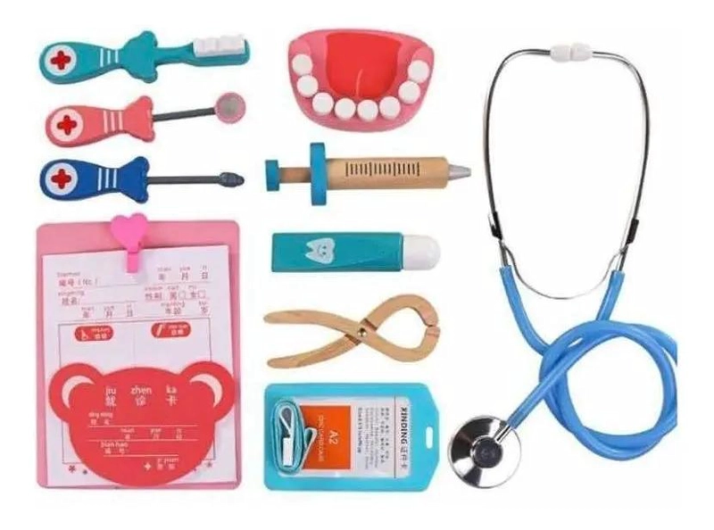 KIT ME DICO DENTISTA DE MADERA PARA NIÑOS - 5