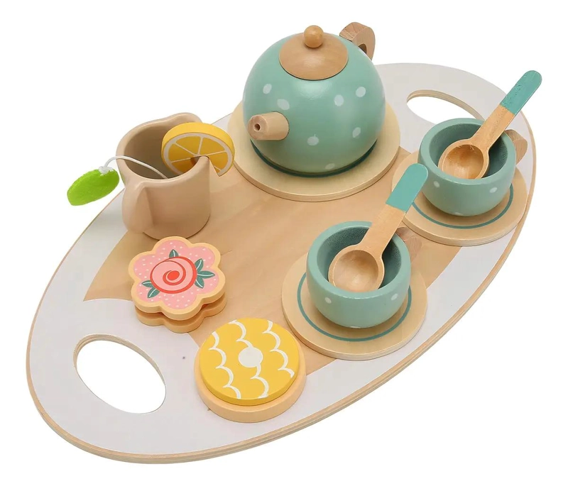 SET DE TE  INFANTIL CON BANDEJA DE MADERA - 4