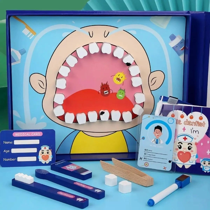 JUEGO DE MADERA SOY UN PEQUEÑO DENTISTA - 1