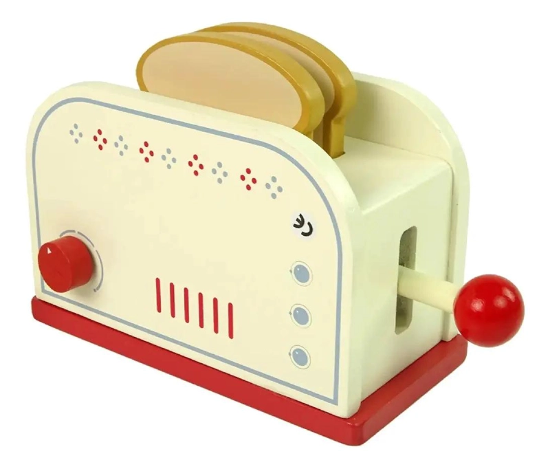 TOSTADOR DE PANES DE MADERA DIDACTICO PARA NIÑOS - 4
