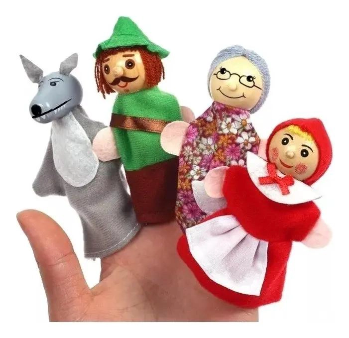 TITERES DE DEDO INFANTILES PARA CUENTOS 8 PIEZAS - 3