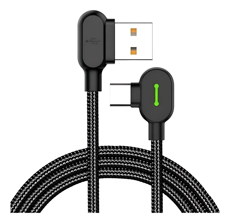 CABLE USB TIPO C 3.0 CARGA RAPIDA 3M CON LUZ LED - 1