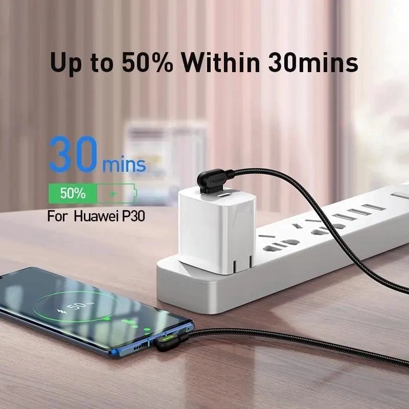 CABLE USB TIPO C 3.0 CARGA RAPIDA 3M CON LUZ LED - 3