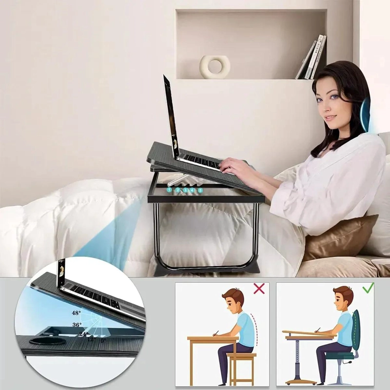 MESA PLEGABLE AJUSTABLE PARA LAPTOP EN CAMA - 2