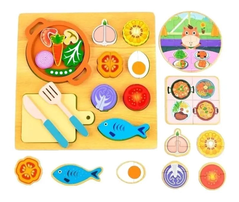 COCINA DE MADERA MAGNE TICA DIDACTICA PARA NIÑOS - 2