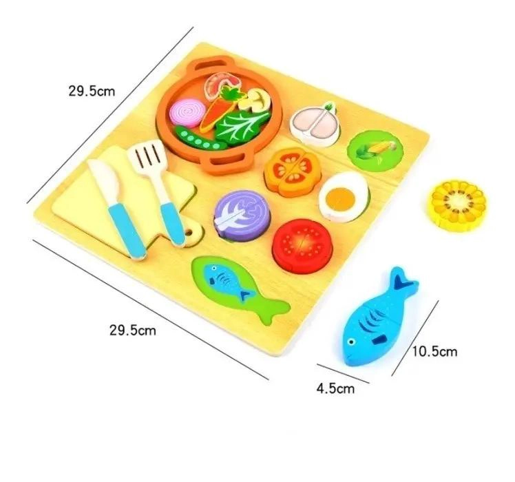 COCINA DE MADERA MAGNE TICA DIDACTICA PARA NIÑOS - 5