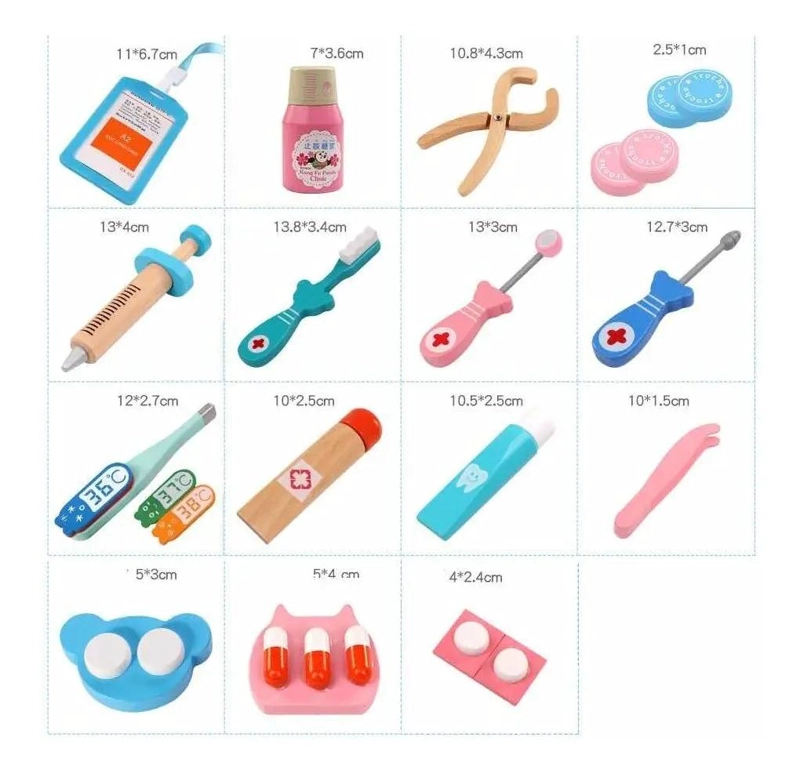 KIT ME DICO DENTISTA DE MADERA PARA NIÑOS - 3