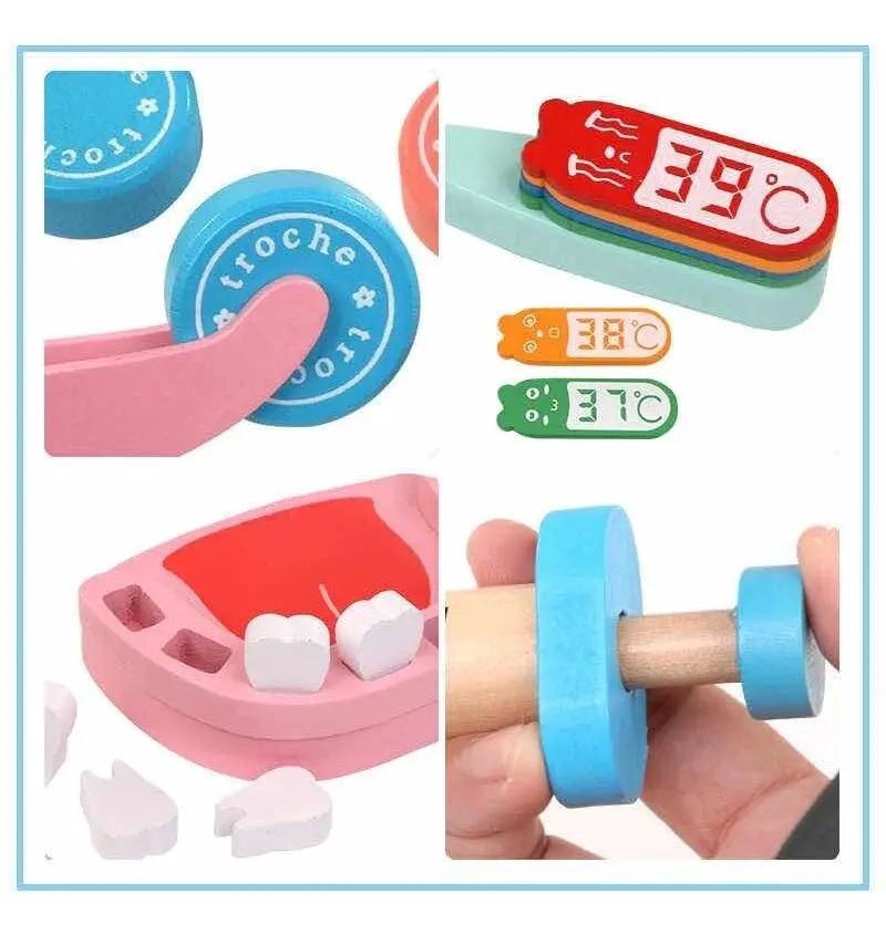 KIT ME DICO DENTISTA DE MADERA PARA NIÑOS - 5