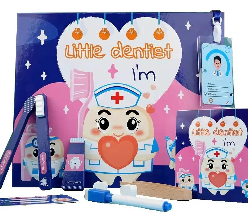 JUEGO DE ROLES PEQUEÑO DENTISTA EN MADERA PARA NIÑOS - 2