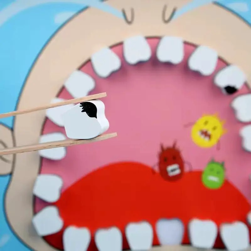 JUEGO DE ROLES PEQUEÑO DENTISTA EN MADERA PARA NIÑOS - 4
