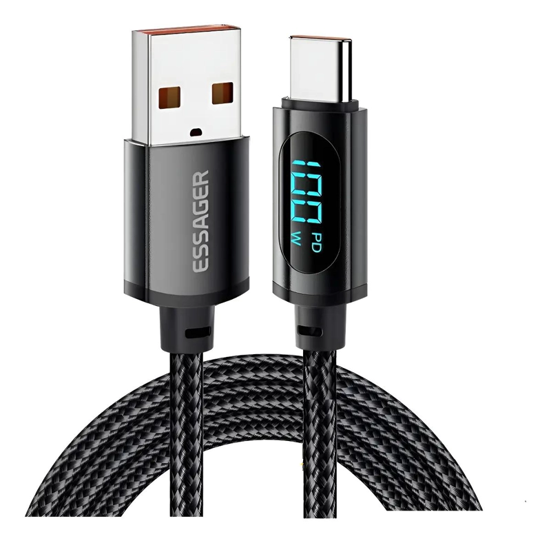 GENÉRICO CABLE DE CARGA RAPIDA 7A 2 METROS CON INDICADOR DE CARGA